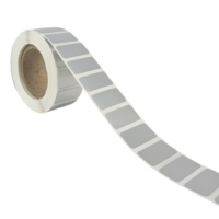 Blanko Etikett Kleber: extrem 25,4x12,7 mm