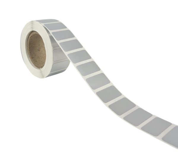 Blanko Etikett Kleber: extrem 25,4x12,7 mm